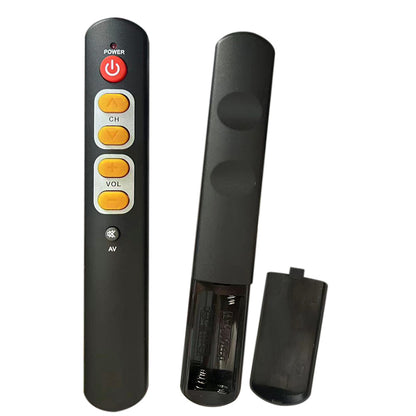 Universal Learning Remote Control for TV Soundbar Elderly Large Button 6 Key Simple-orange