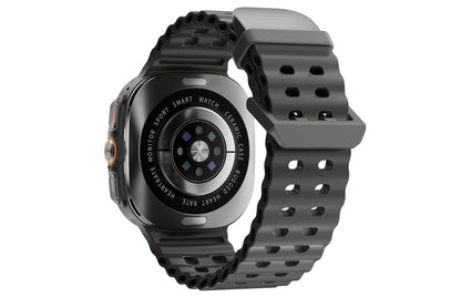 Smart Watch 1.43-Inch Fitness Watch with Heart Rate Sleep Monitor Blood Oxygen Sedentary Reminder OTA SOS Activity Tracker-Black