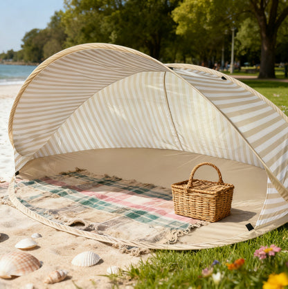 Pop Up Beach Sun Shade Tent for 1 to 2 People - White