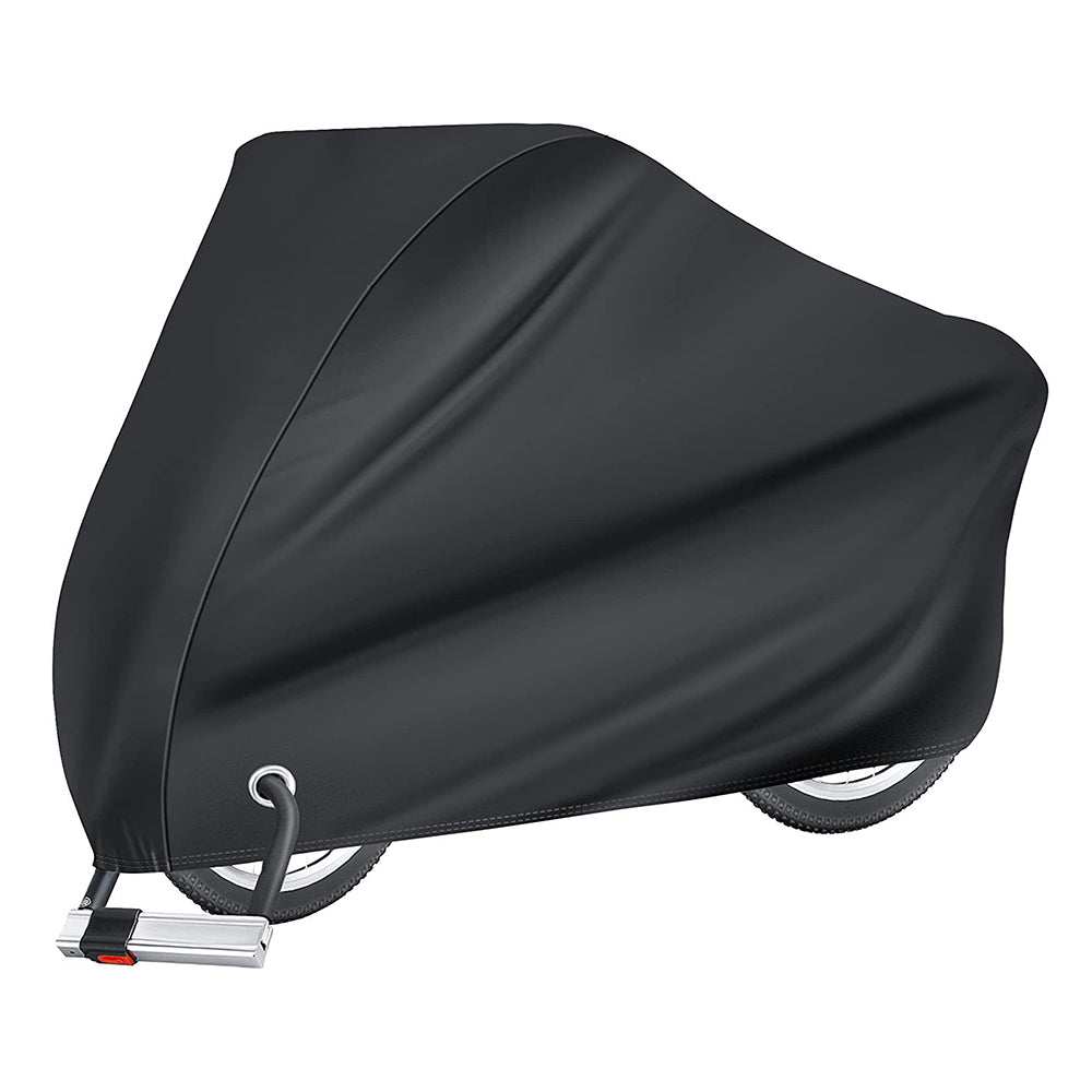 Outdoor Bike Cover Waterproof Electric Motorcycle Covers Rain Sun UV Dust Proof with Lock Hole Black