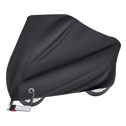 Outdoor Bike Cover Waterproof Electric Motorcycle Covers Rain Sun UV Dust Proof with Lock Hole Black