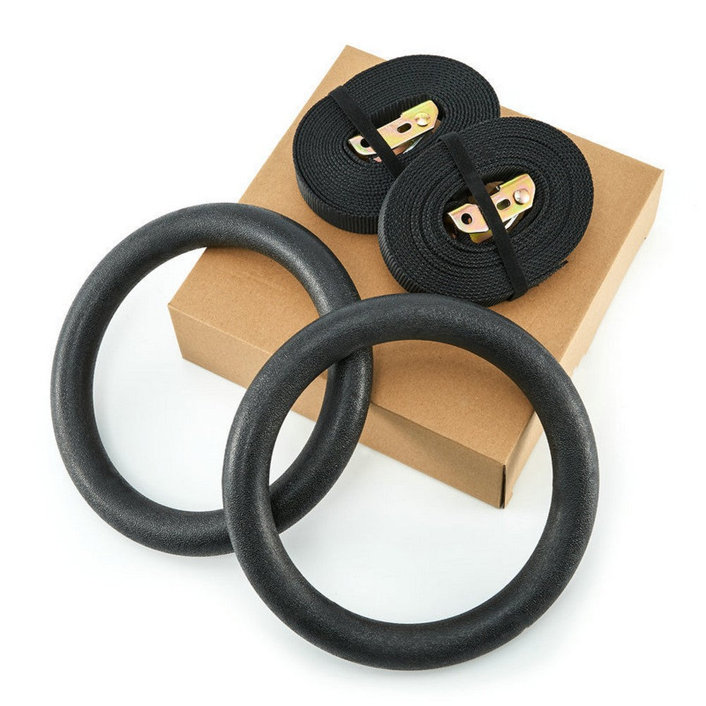 Fitness Gymnastics Rings with Straps for Total Body Conditioning at Home