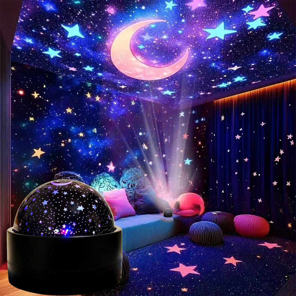2-in-1 Projection Light Christmas RGB Light with Music Sync - Moon