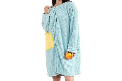 Absorbent Wearable Hooded Surf Poncho Quick-Dry Blanket Towels For Swiming Surfing Aquatics-Blue