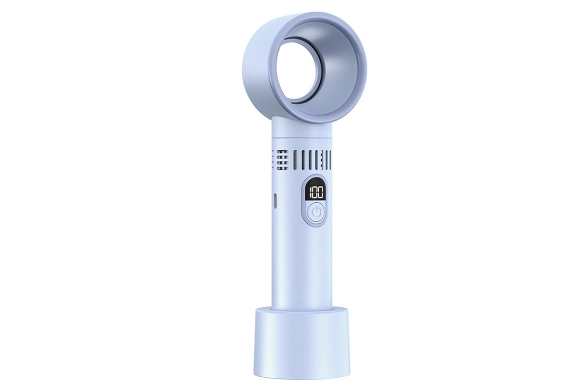 Bladeless 5 Speeds Rechargeable Mini Fan - Blue