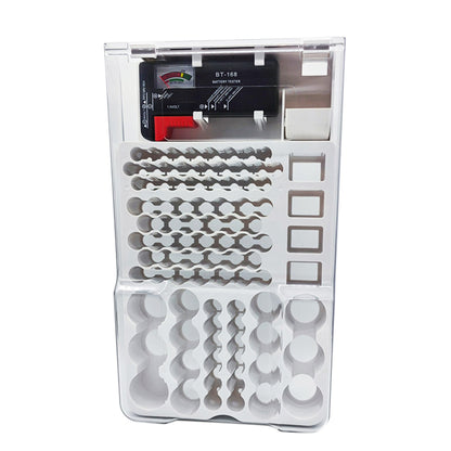 93 Slot Battery Organizer Case with Tester Storage Box for Home Use