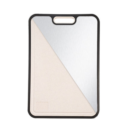 Titanium Cutting Board for Kitchen Cutting Board Double Sided Pure Titanium and Wheat Straw