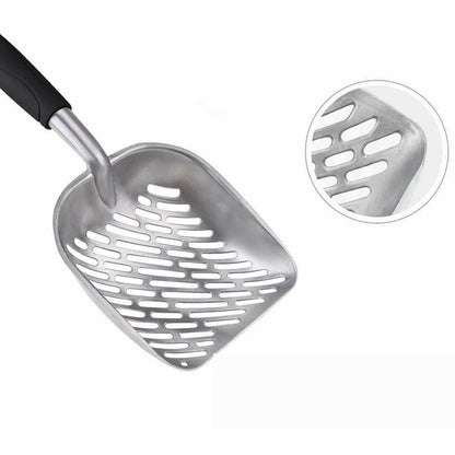 Non Stick Aluminum Alloy Cat Litter Scoop-Black