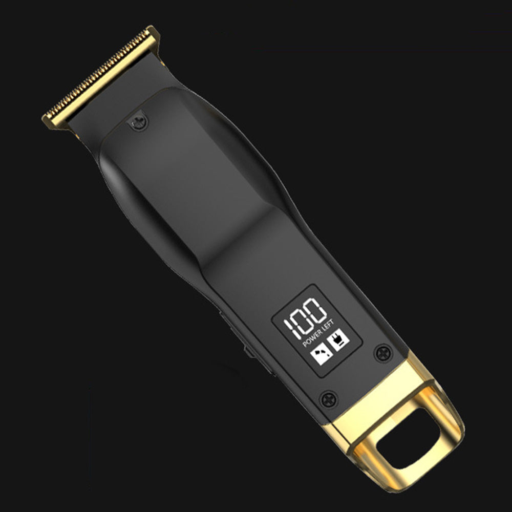 Rechargeable Men Hair Clipper Wet Dry Use for Home Dorm Barber Shop-Gold