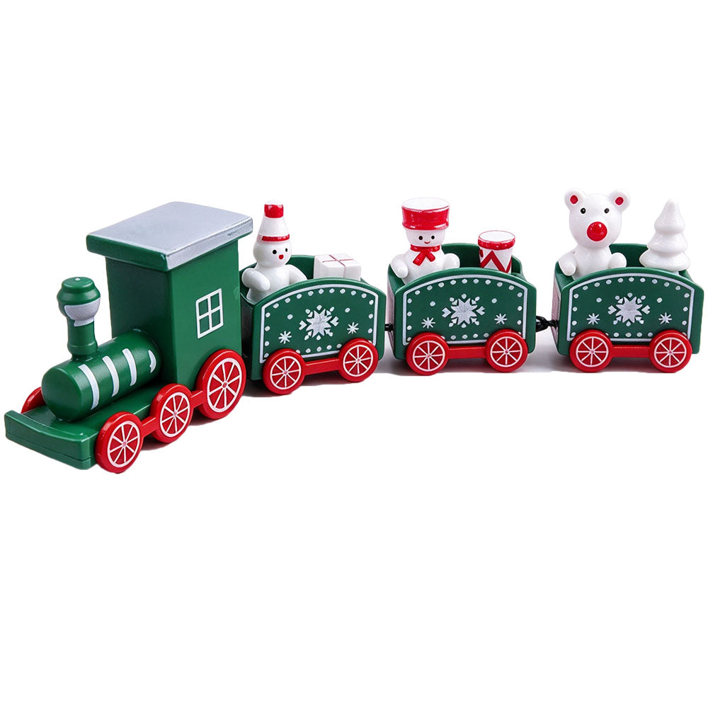3 Pack Christmas Train Decoration Xmas Tabletop Ornaments