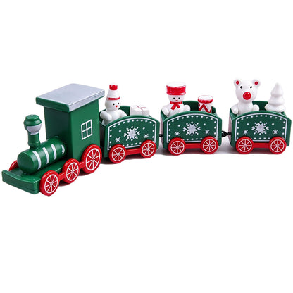 3 Pack Christmas Train Decoration Xmas Tabletop Ornaments
