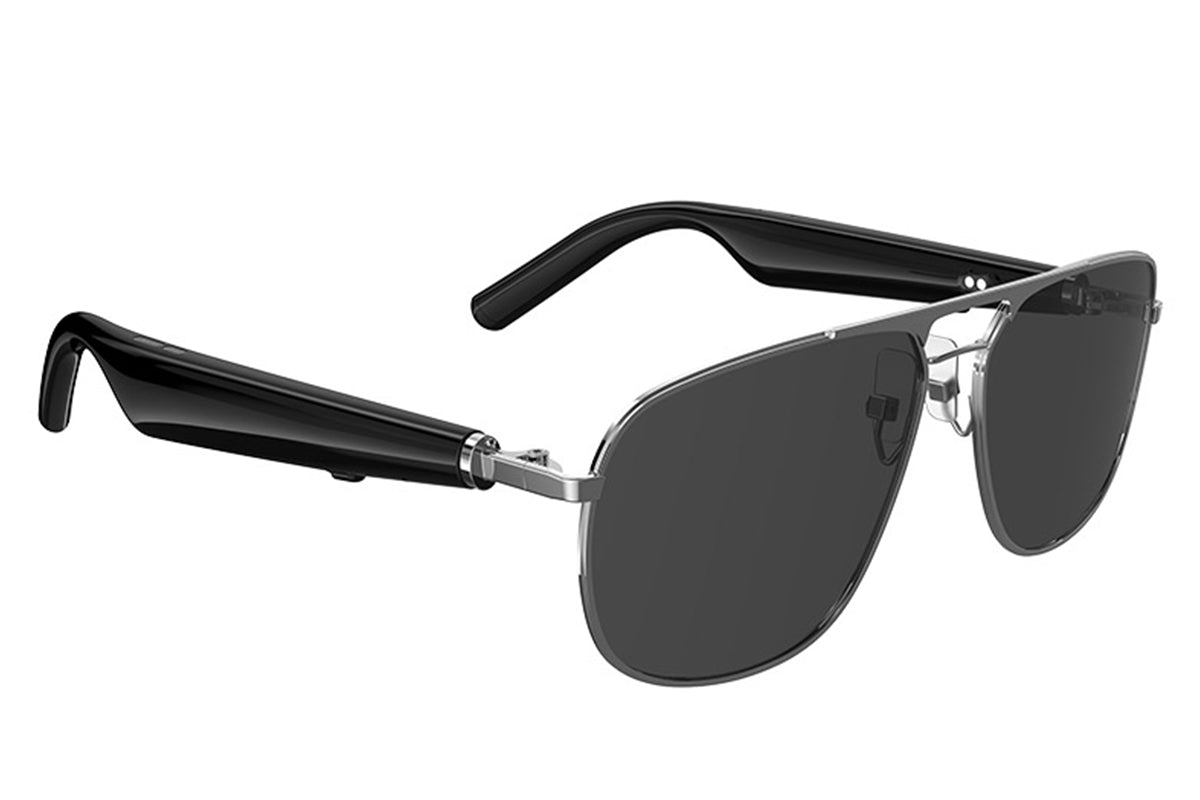 Smart Bluetooth Sunglasses Built-in Open Ear Music and Speaker for Men and Women -Black