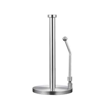 Stainless Steel Roll Paper Stand Tension Arm Standing Paper Towel Holder Style 2