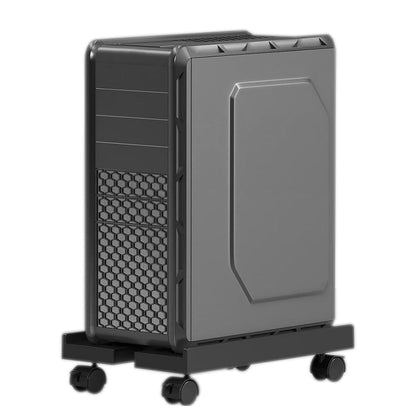 Adjustable PC Case Stand with Wheels Universal Computer Tower Holder Cooling Rack