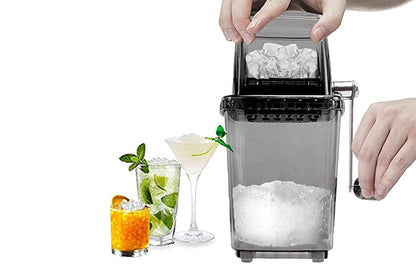 Portable Ice Crusher and Shaved Ice Machine-Black