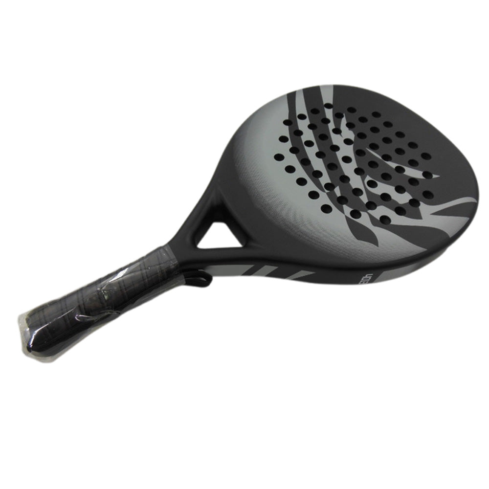 Carbon Fiber Paddle Tennis Racket with EVA Core & Carry Bag ââ‚?Beach/Court Gray