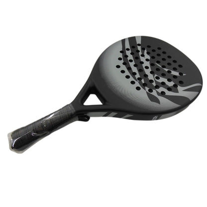 Carbon Fiber Paddle Tennis Racket with EVA Core & Carry Bag ââ‚?Beach/Court Gray