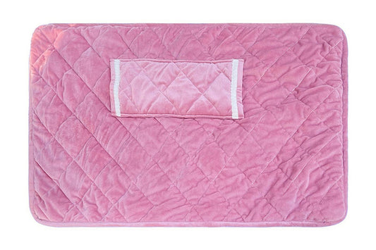 USB Heating Pad Portable 5V Heated Travel Blanket Pads For Car Airplane-Pink