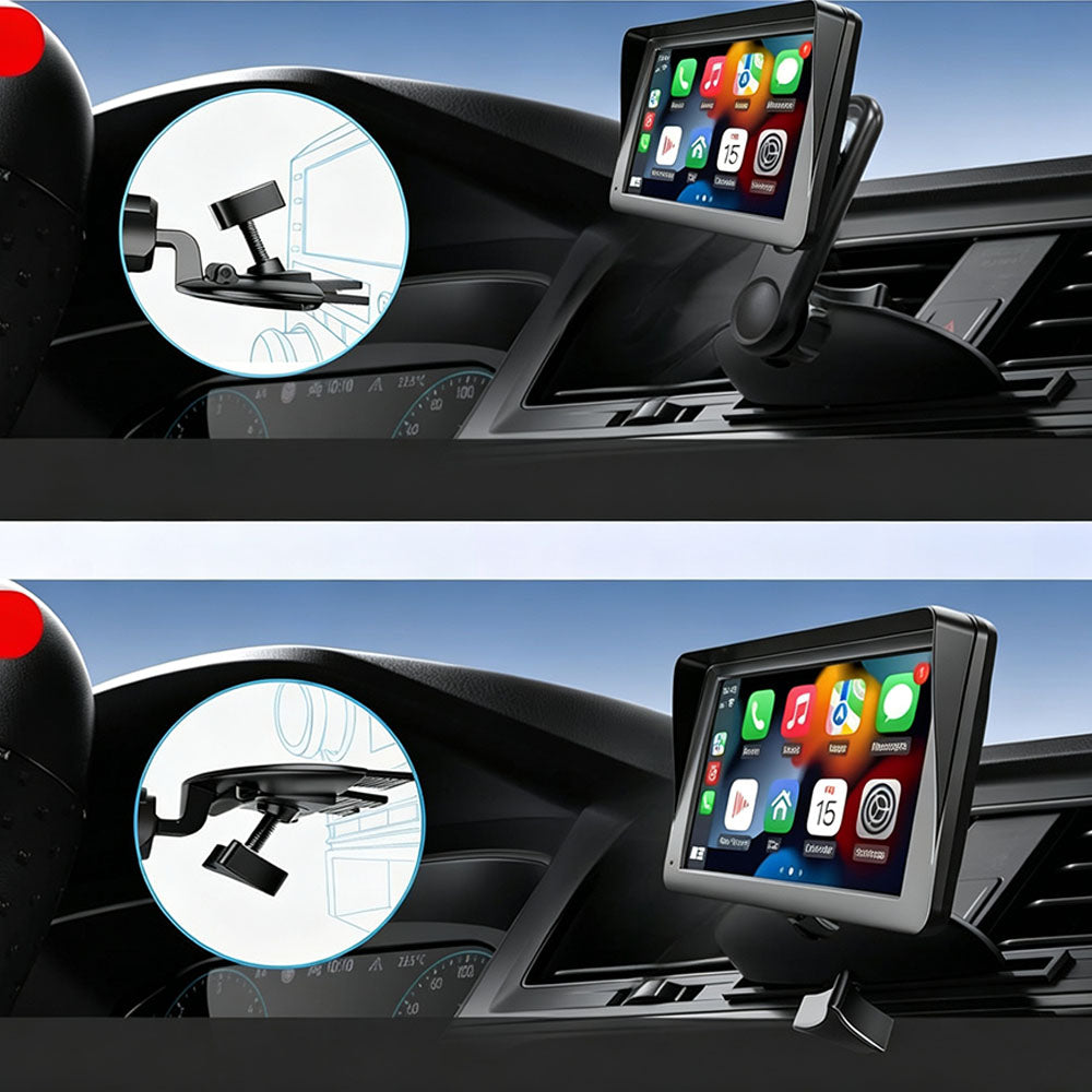 CD Slot Auto Display Mount Rotating Screen Holder