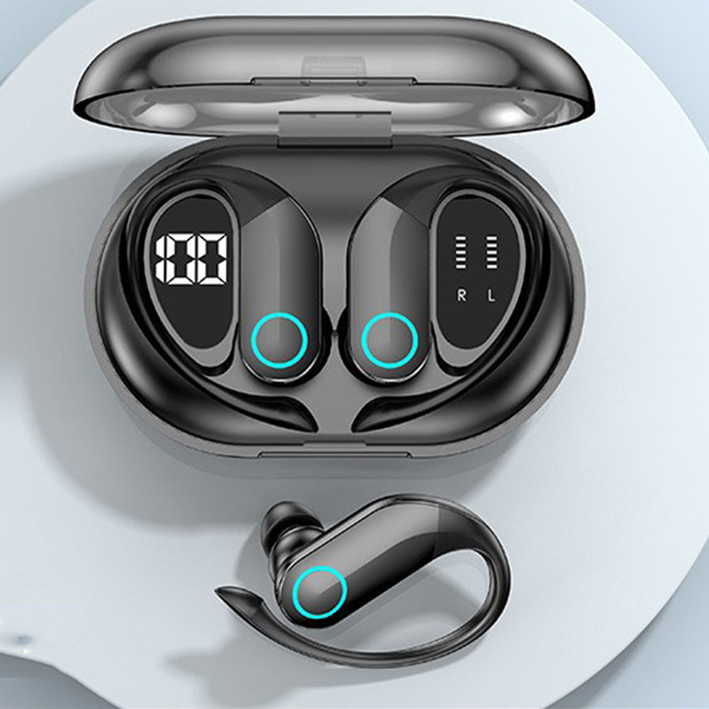 5.3 Bluetooth Wireless Over Hook Headphone Earbuds HiFi Sports Earphone