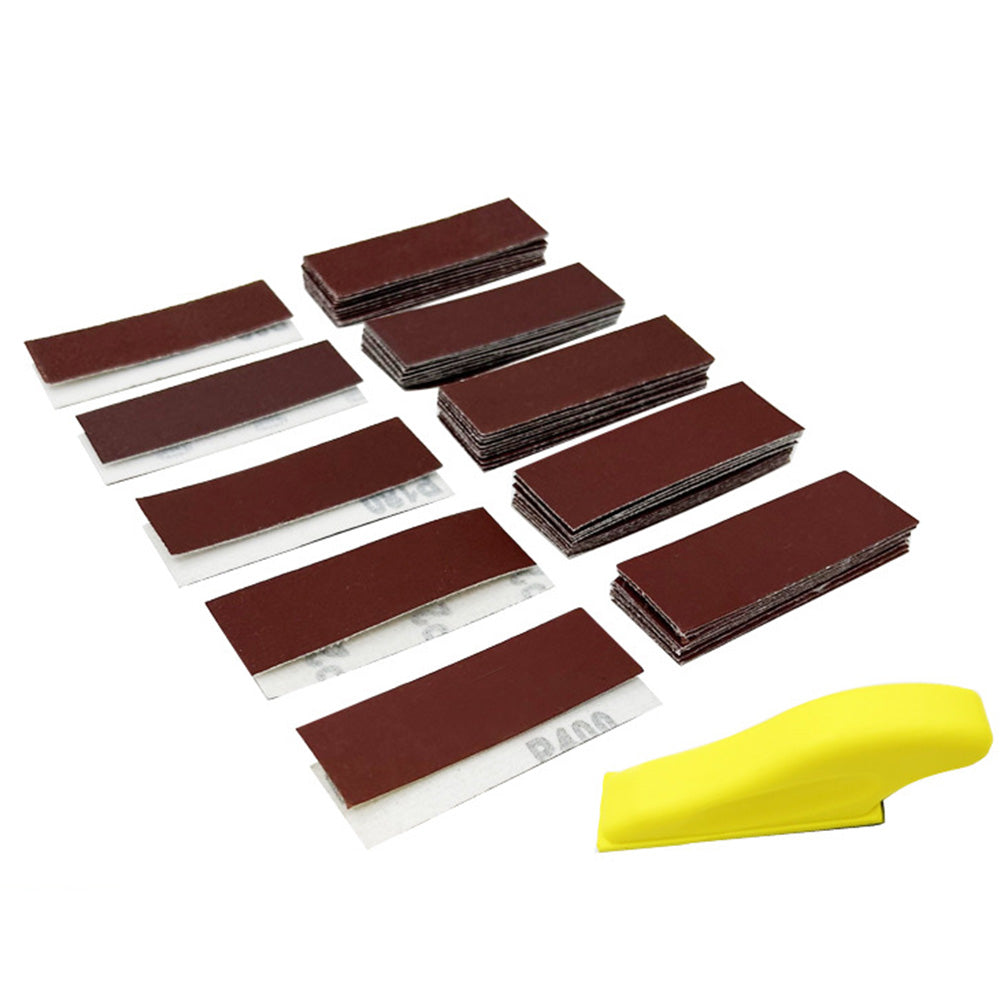 100 Pcs Micro Sander Detail and Mini Sander Block Hand Sander Tool for Crafts