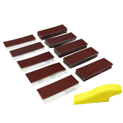 100 Pcs Micro Sander Detail and Mini Sander Block Hand Sander Tool for Crafts