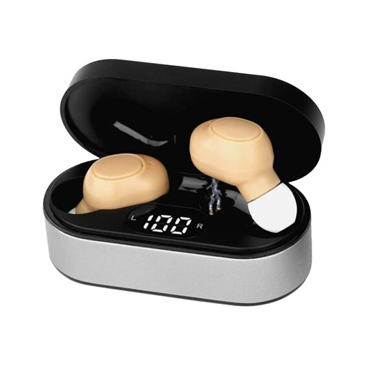 Rechargeable Hearing Aids In-Ear Enhancer Sound Voice Amplifier Nude