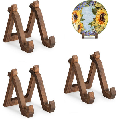 3pcs Picture Display Stand Plate Holder for Picture Frame Dish Photo Plaque Platter