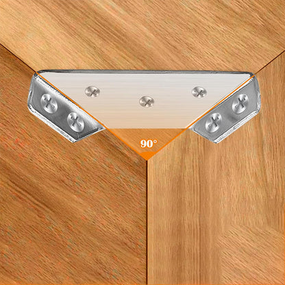 20Pcs Set Universal Furniture Corner Connector Angle Brackets for Wood Shelf Support