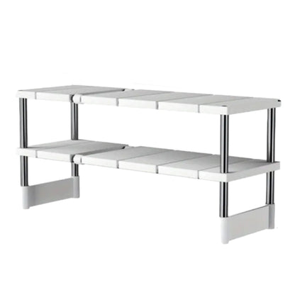 Under Sink Storage Shelf Adjustable Organizer Rack for Kitchen Bathroom