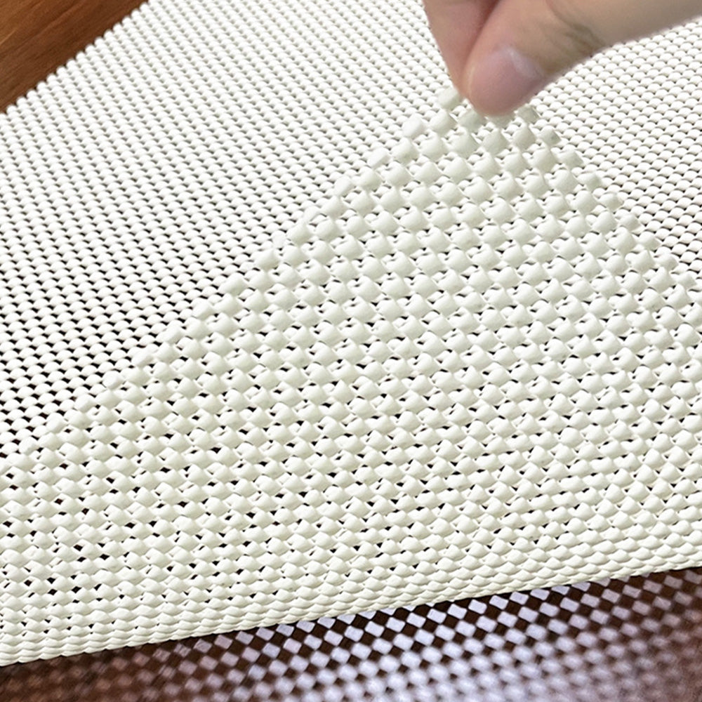 Non-Adhesive Drawer and Shelf Liner for Cabinet Wardrobe -Beige