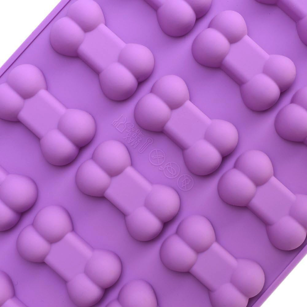 4Pcs Cat Paw and Bone Dog Treat Molds Silicone Molds for Chocolate Candy Jelly