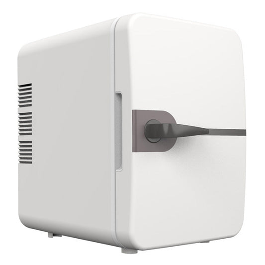 6L Mini Fridge for Drinks 12V Small Refrigerator for Home Office Dorm Car White