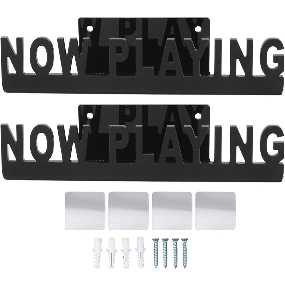 Acrylic Vinyl Record Wall Display Shelf-Black