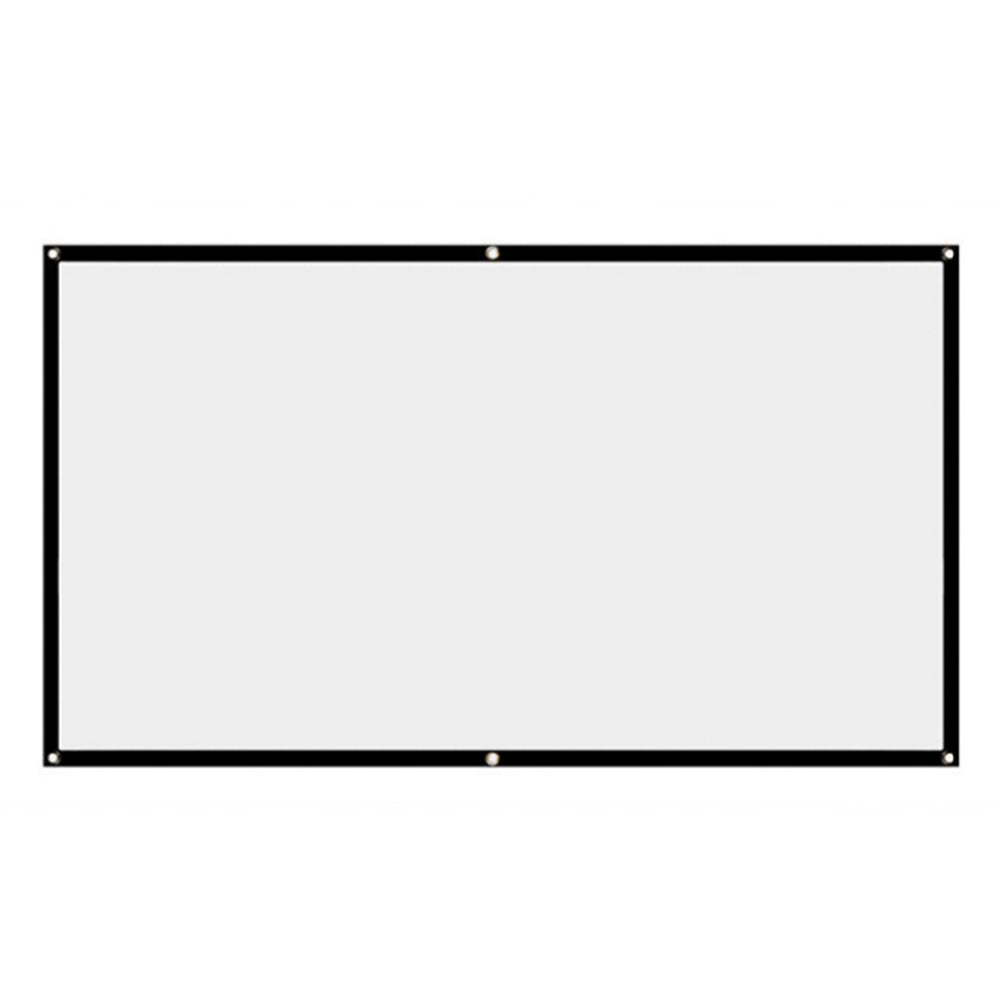 120 inch Projector Screen Cloth Foldable 16:9 HD Hanging Movie Screen for Home Outdoor
