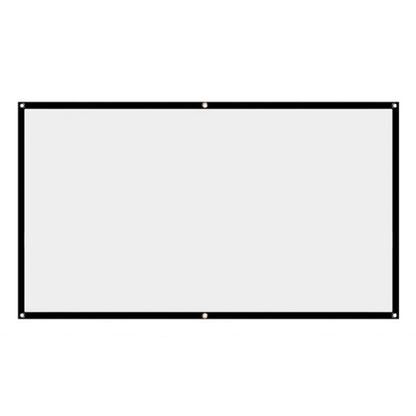 120 inch Projector Screen Cloth Foldable 16:9 HD Hanging Movie Screen for Home Outdoor