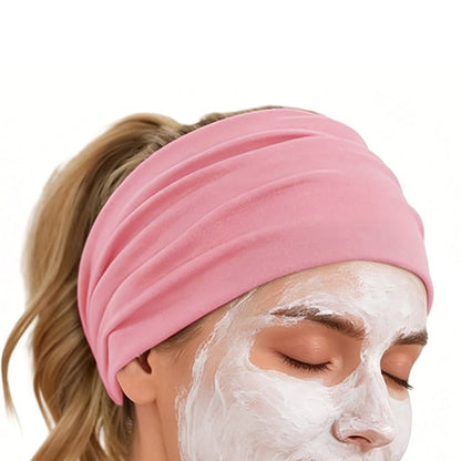 6 Pack Elastic Boho Style Wide Headbands