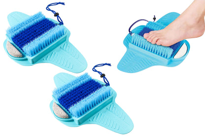 2Pcs Foot Massager Scrubber Bath Brush Cleaner Exfoliating Feet Washer Shower Spa Scrub