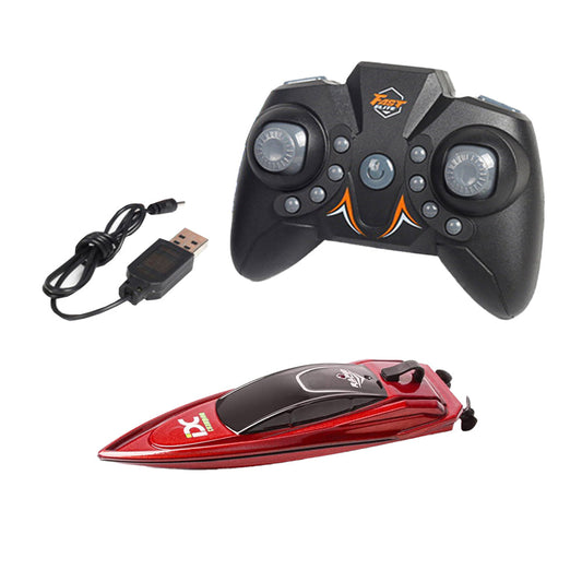 2.4GHz Remote Control Boat Toy Rechargeable Racing RC Boat Toy Red