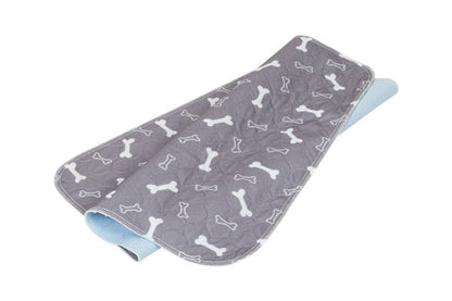 Washable Waterproof Reusable Dog Pee Pads Quick Absorbent Puppy Training Mat-Grey