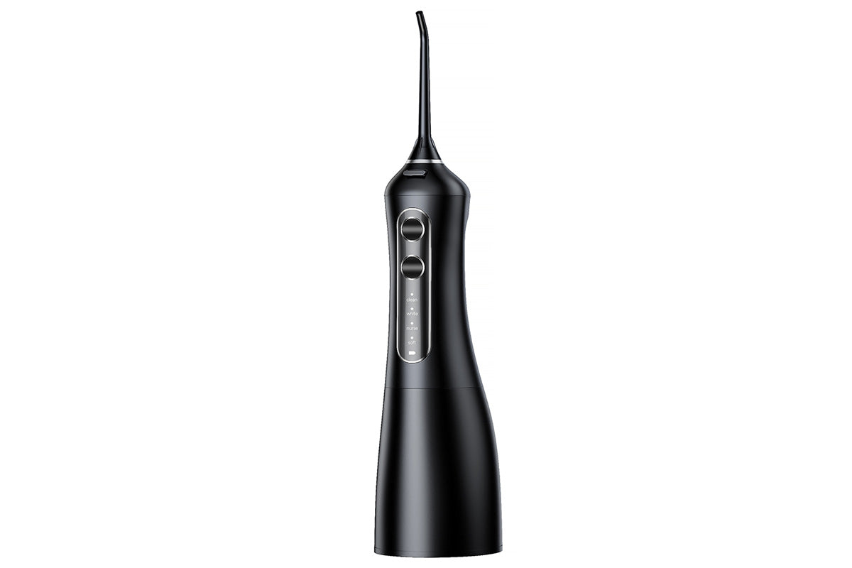 Sonic Electric Toothbrush and Water Flosser Combo with 4 Brush Heads -Black
