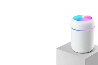 Car Air Purifier USB Diffuser Mist Humidifier With Led Night Light-White