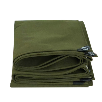Heavy Duty Waterproof Canvas Tarp with Metal Grommets for Camping Sunshade Rain Cover