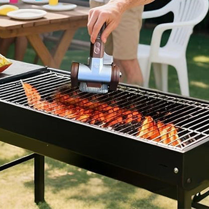 Stainless Steel Electric Grill Brush with LED Light ââ‚?Dishwasher Safe