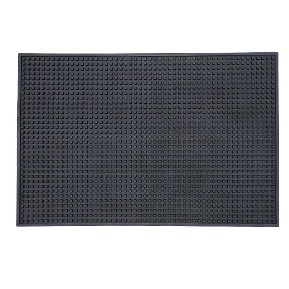 Bar Mat Non Slip Drying Mat for Countertops PVC Bar Service Mat Home Bar-Black