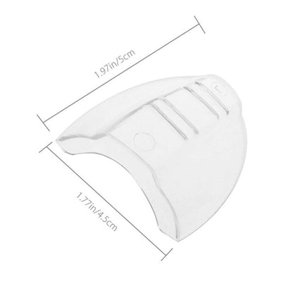 4-Pack Clear Side Shields Flexible Universal Eye Protection for Glasses