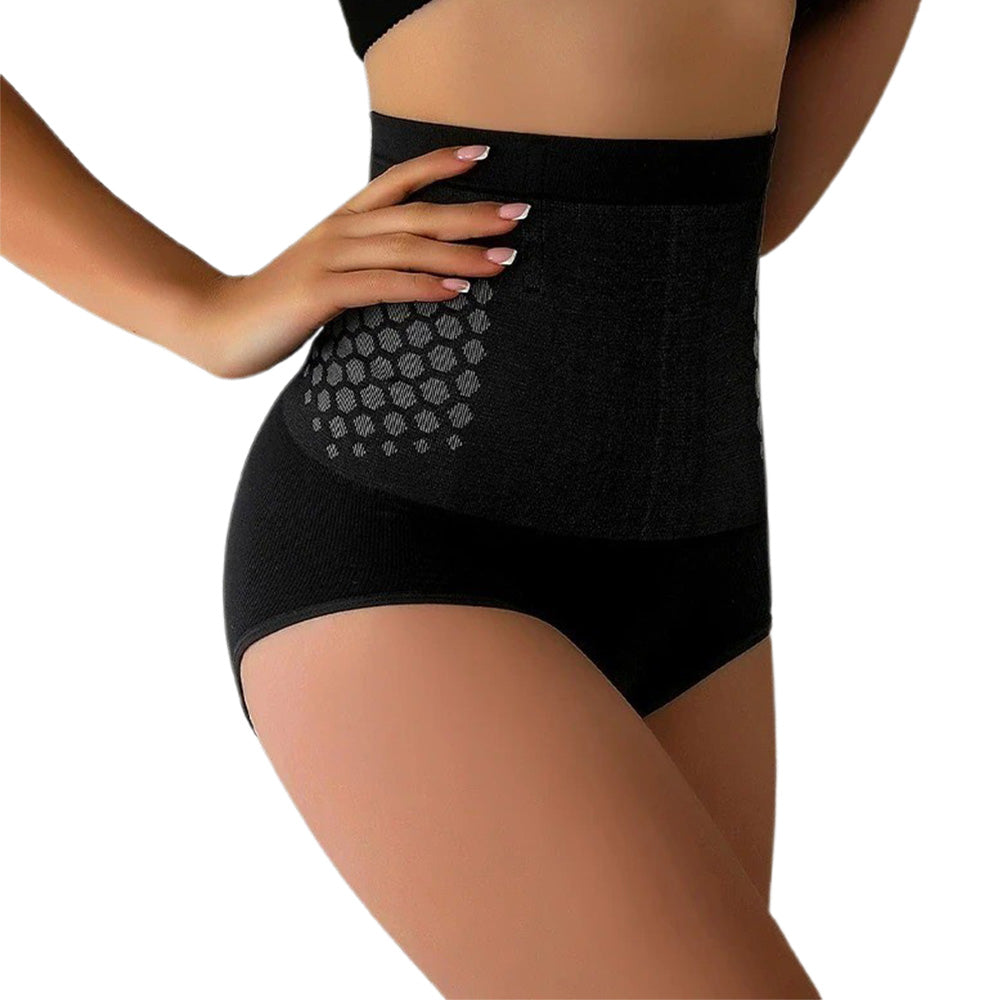 Postpartum Shapewear High Waist Tummy Control Panty Butt Lift for Women-Black