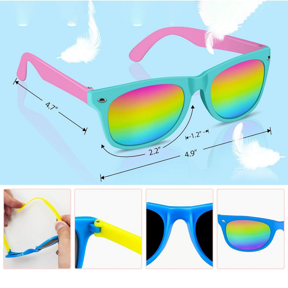 12Pcs Kids Sunglasses Bulk Kids Sunglasses Party Favor for Birthday Beach Pool Favors