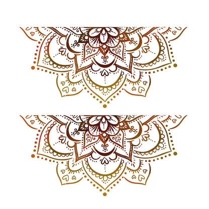2Pcs Mandala Wall Stickers Lotus Mandala Decals for Walls Flower Wall Sticker Removable Peel and Stick Wall Decals