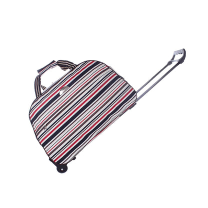 Travel Duffle Trolley Bag Rolling Carry Bag with Wheels Weekender Bags Multicolor
